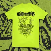 GATECREEPER "SKULL RIP" HIGH VIS YELLOW T-shirt