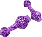 Vaveren 2Pcs Spring Steel Dumbbells Dumbbells Set Workout Fitness Weights Hand Weights for Lady Arm Chest Back Shoulder Squats Women