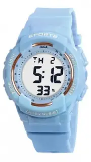 Jaga digital watch with blue strap M119X/BLUE + EXTRA strap gift