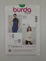 Burda Sewing Pattern 6984 Women's Blouse Pattern Size US 8-20 EUR 34-46 NEW
