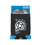 Cycling Rltw Cyclelogically - Funny Novelty Stubby Holder With Base