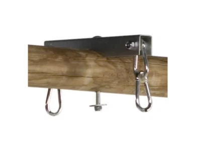 2 x Heavy Duty Duo Swing Hooks - for round wooden swing frames 120mm diamater