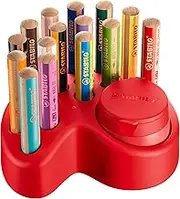 Premium Placemats - STABILO Woody 3 in 1 - Pack of 15-10 x STABILO Woody 3 in 1, 2 x STABILO Woody 3 in 1 Pastel, 3 x STABILO Woody 3 in 1 Duo, 1 x Can Sharpener, 1 x Placemat