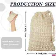 2 Pcs Soap Saver Bag With Drawstring Exfoliating Pouch Soap Saver Mesh Bag