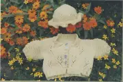 Karabella Yarns Knitting Pattern KK126 Child's Crocus Cardigan & Hat 1-6