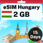 eSIM Hungary - 2 GB - 15 Days - Travel eSIM | QR code activation