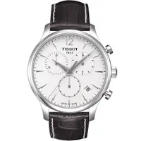 在飛比找PChome24h購物優惠-TISSOT天梭 T0636171603700 白 TRAD