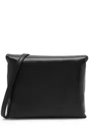 Marni Prisma Mini Leather Pouch - Black ONE SIZE