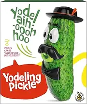 White Elephant Gifts for Adults & Kids - Yodeling Pickle - Funny Gag Gifts for Men, Women, Dad, Teens - Small Funny Ideas Stocking Stuffers - Unique Gifts for Yankee Swap - Weird Toys