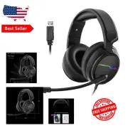 Ergonomic Gaming Headset with Memory Foam & 7.1 Surround Sound for Pro Gamers