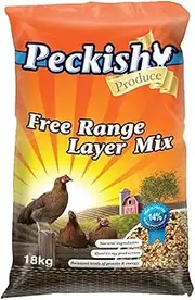 Peckish Free Range Layer Mix 18kg, Specially Formulated for All Breeds of Laying Hens, Balanced Protein (14%) & Energy Levels for Steady Growth - Ideal for Hens Aged 18-20 Weeks for Optimal Performance