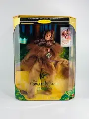 1996 Hollywood Legends Barbie Ken as the Cowardly Lion Doll Wizard of Oz NRFB