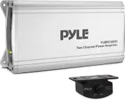 2-Channel Compact Class D Weather Resistant Amplifier System – IPX4 Waterproof,
