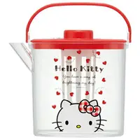 在飛比找樂天市場購物網優惠-小禮堂 Hello Kitty 日製 手提透明冷水壺 耐熱水