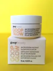 AUTHENTIC (NIB) GOOPGLOW Microderm Instant Glow Exfoliator (0.50 oz) MINI SIZE
