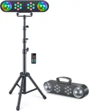 DJ Lights with Stand, Rotating Disco Ball Partybar Light Set, LED DJ Lights Remo