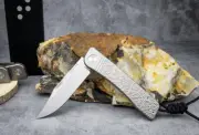 Tactile Knife Co TPK Exclusive Bexar - Jigged Titanium - Stonewashed MagnaCut