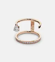 [Repossi] Repossi Serti Sur Vide 18kt rose gold ring with diamonds O gold