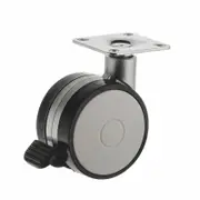 Easyroll 60mm 30kg Office Swivel Brake Castor