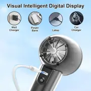 Portable Handheld Fan, Speeds Adjustable Mini Fan with LED Display