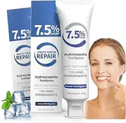 2PCS 7.5 Hydroxyapatite Toothpaste for Enamel Protection, Fluoride-Free Formula with Gentle Mint, for Sensitive Teeth, Daily Protection, Long-Lasting Fresh Breath (2)