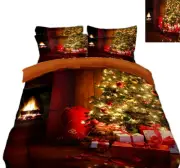 3D Light Tree Ball O496 Christmas Quilt Duvet Cover Xmas Bed Pillowcases Fay