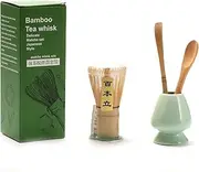 4PCS Matcha Tea Whisk Set, Tea Steeper Matcha Tools for Stirring Matcha, Natural Matcha Whisk
