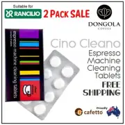 2PK RANCILIO Espresso Coffee Machine Cleaning Cleaner Tablets Cafetto Cino Clean
