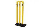 Woodworm Cricket Heavy Duty Rubber Base Stump and Bails Set