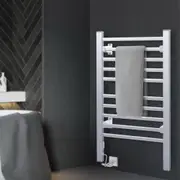 10 Bars Devanti Electric Heated Towel Rail Rack Freestanding Clothes Dry Warmer