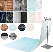 6 Pcs 12 Patterns Double Sided Photography Background Paper,22X35 in 2-in-1 Marble/Wood/Cement Texture Pattern,Flat Lay Photo Tabletop Backdrops for Jewelry Cosmetics Makeup Photoshoot (6 PCS-B)