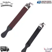 REAL LEATHER SHARPENING HONING STROP BELT FOR STRAIGHT CUT THROAT SHAVING RAZOR