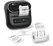 BLUETOOTH LABEL MAKER - Barcode Label Printer with Tape for Personal or Business