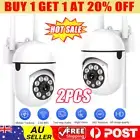 2PCS Security Camera System Outdoor Home 2.4G Wifi Night Vision Wired 1080P Cam