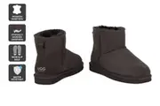 UGG Outback Unisex Premium Double Face Sheepskin Mini Classic Boot (Chocolate, Size 8M/9W US)
