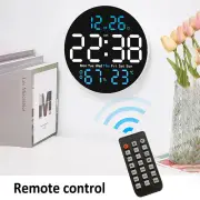 Large LED Digital Wall Clock 10" Night Light Calendar Temp With Countdown Timer