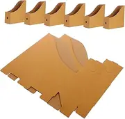 KICHOUSE 8pcs Paper Storage Box Desk Organizer for Home Office Classroom Easy Assemble Document Holder Paper Organizer with Fits Standard Magazines Manila Folders
