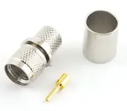 Mini-UHF Male Coax Connector LMR-400 Crimp 2-Pcs - USA Ham Radio Seller