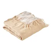 Neale Whitaker Linen Throw - Latte