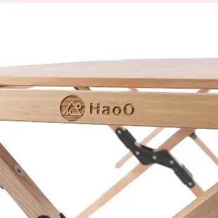 【HaoO】實木蛋捲桌-大(折疊桌 露營桌 野餐桌 摺疊桌 休閒桌 折合桌)