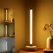 ANLAIBO LED Wood Table Lamp,Desk lamp,3-Color Temperature Bedside Lamp,Bedroom Bedside Night Lights, Dimmable Led Lighting, Small Table Lamps for Living Room OfficeCreative Home Decor, warmging Gift