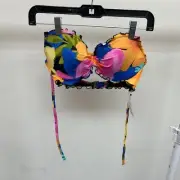 New Sundazed Swim Bikini Top Multi-color Size 32DD