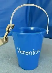 TOY OR EASTER BASKET: PAIL with Shovel "Veronica" BUCKET SandBox Pool Decor NEW