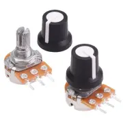 2 x 100K Reverse Logarithmic 16mm Potentiometer with Soft Touch Knob
