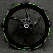 for R1 R15 R125 R6 R7 MT-09 MT09 MT07 MT10 TRACERNew Motorcycle Wheel Sticker Stripe Reflective Rim (Color : GM12)