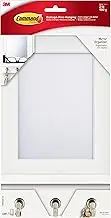 Command Mirror Organizer, Quartz, 1-Organizer with Key Hooks, 8-Medium Strips (HOM24MQ-ES), Great for Dorm Decor