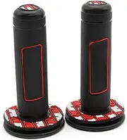 Motorcycle Grips Non Slip Rubber Grip Comfort Hand Grip Universal Motorcycle Handlebar Grips Random Color 1Pair Motorcycle Handlebar Grips