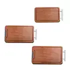 Chopping Board Sturdy Reversible Wooden Cutting Board for Cheese Bread Meat