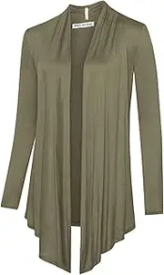 [Free to Live] Women's Cardigan - Light Weight Sweater with Open Front