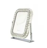 Fin Led Dressing Makeup Mirror Crystal Beads 3 Colours Change Dimmer Touch Sensers